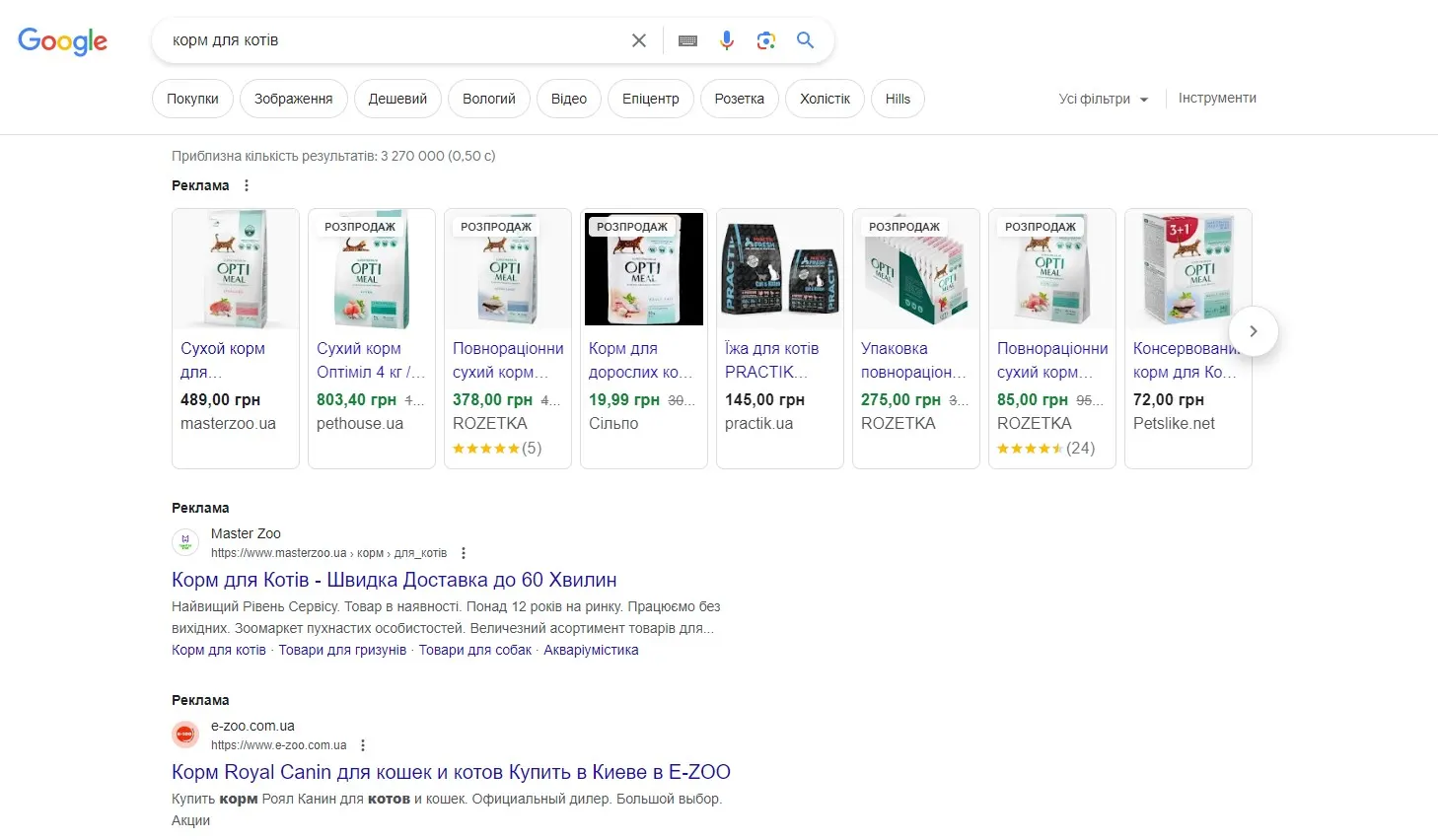 Що таке товарна реклама та оголошення Google Shopping