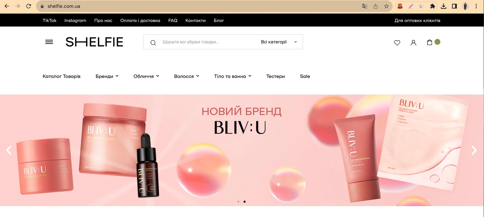 Кейс: SEO продвижение сайта интернет-магазина корейской косметики shelfie.com.ua в Украине