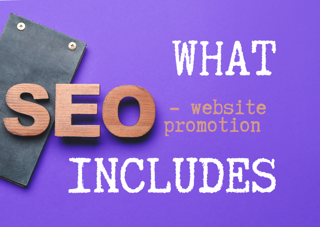 What SEO website promotion includes